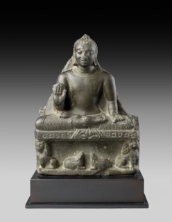 Seated figure of the Buddha, 5th - 6th century. Artist: Unknown.