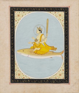 Vishnu as the fish avatar, Matsya, 1805-1815. Artist: Unknown.