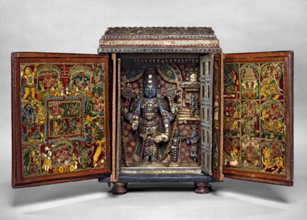 Portable shrine of Vishnu as Venkateshwara, late 18th century-early 19th century. Artist: Unknown.