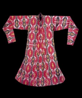 Reversible ikat coat, 1801-1869. Artist: Unknown.