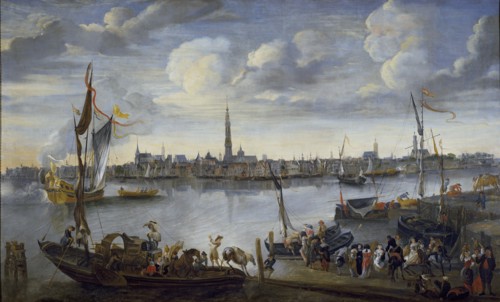 View of the Roads of Antwerp from the West Bank, post 1672. Artist: Hendrick van Minderhout.