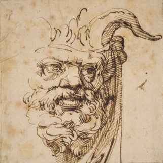A silvan Mask, 1570-1602. Artist: Agostino Carracci.