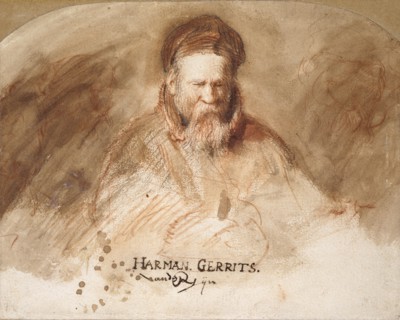 Portrait of an Old Man (Rembrandt's father), 1625-1630. Artist: School of Rembrandt van Rijn.