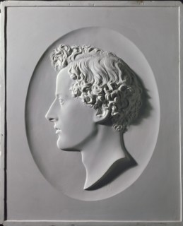 Profile portrait of John Everett Millais, c1854. Artist: Alexander Munro.