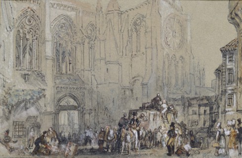 The Church of St Julien, Tours, c1830. Artist: JMW Turner.