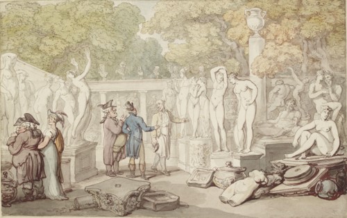 A Statuary's Yard, c19th century. Artist: Thomas Rowlandson.