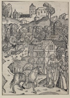 The second part of the parable of the good Samaritan, c1491. Artist: Michael Wolgemut.