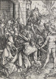 Christ carrying the cross, 1498-1499. Artist: Albrecht Durer.