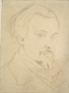 Self-portrait, c1850-1870 Artist: Dante Gabriel Rossetti.
