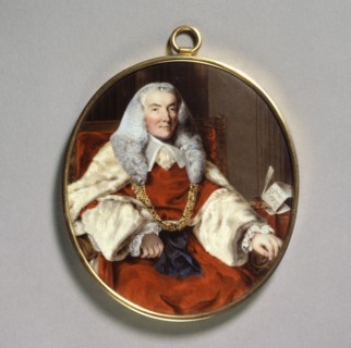 Portrait of Sir William Murray, 1st Earl of Mansfield, 18th century. Artist: William Russell Birch.