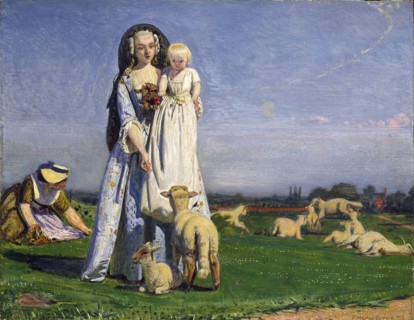 The pretty Baa-Lambs, 1852. Artist: Ford Madox Brown.