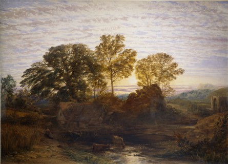 The Watermill, c1848-1849. Artist: Samuel Palmer.