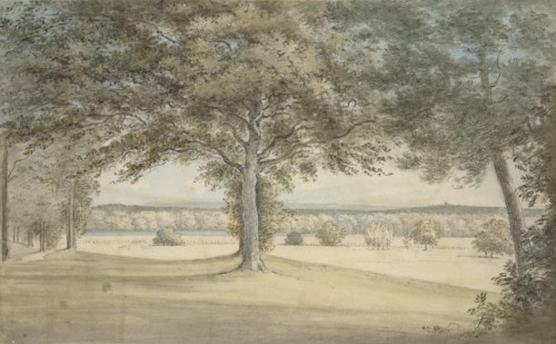 Kirtlington Park, 9 October 1783. Artist: John Baptist Malchair.