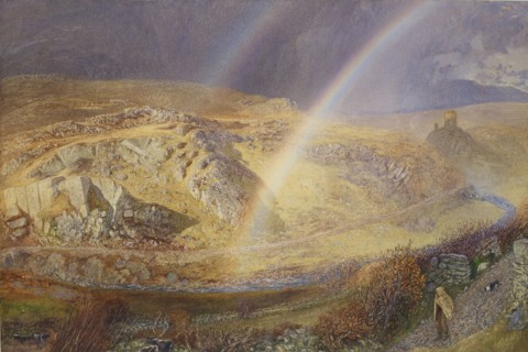 A November Rainbow, Dolwyddelan Valley, November 11, 1866, 1 p.m. 1866. Artist: Alfred William Hunt.