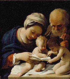 The Holy Family with the young St John the Baptist, early 17th century. Artist: Bartolomeo Schedoni.
