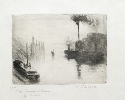 L'Ile Lacroix, a Rouen, 1883. Artist: Camille Pissarro.