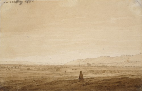 Landscape with an Obelisk, 1803. Artist: Caspar David Friedrich.