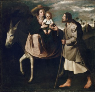 The Flight into Egypt, late 1630s. Artist: Francisco de Zurbaran.