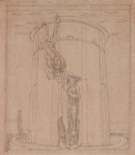 The Labyrinth in which the twiformed Bull was Stalled, late 19th century. Artist: Charles S Ricketts.