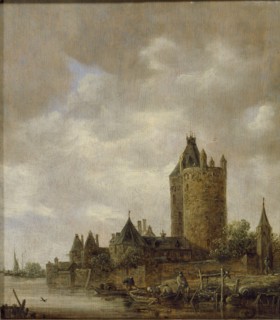 A Castle by a River, 1647. Artist: Jan van Goyen.