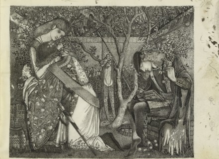 The Knight's Farewell, 1858. Artist: Sir Edward Coley Burne-Jones.