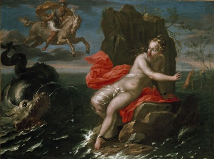 Perseus and Andromeda, 17th-18th century. Artist: Giacomo Bolognini.