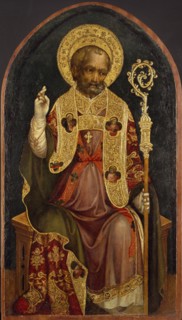 A Bishop Saint, c1440. Artist: Michele Giambono.