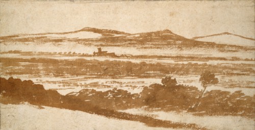 View across a Valley towards distant Hills, early 16th century. Artist: Nicolas Poussin.