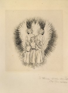 Three little Children on the wide wide Earth, late 19th century. Artist: Arthur Hughes.