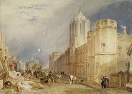 Christ Church College, Oxford, 1832-1833. Artist: JMW Turner.