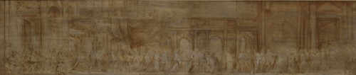 Charles I and the Knights of the Garter in Procession, 1638. Artist: Anthony van Dyck.