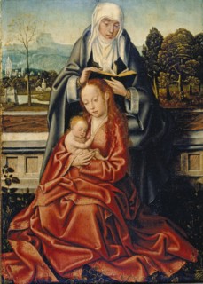 The Virgin and Child with St Anne, 15th century. Artists: Unknown, Virgin Mary.