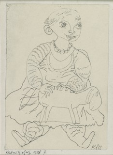 Child with a Toy, 1908. Artist: Paul Klee.