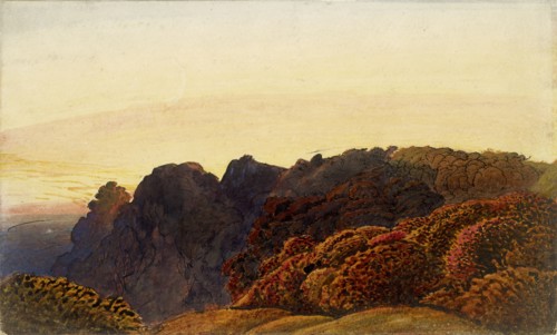 Yellow Twilight, c1830. Artist: Samuel Palmer.