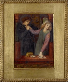 Hamlet and Ophelia, 1866. Artist: Dante Gabriel Rossetti.