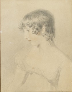 Bust portrait of Susan Bloxam, turned in profile to left, 1818. Artist: Thomas Lawrence.