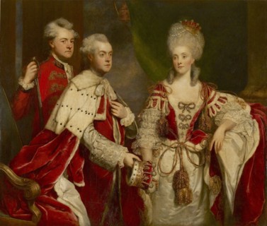 George, 2nd Earl Harcourt, his wife Elizabeth, and brother William, 1780. Artist: Sir Joshua Reynolds.