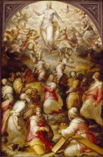 Christ in Glory with SS Agnes and Helena, commissioned 1571. Artist: Giovanni Battista Naldini.