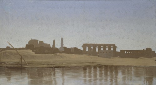 View of the Nile at Luxor, 1857. Artist: Jean-Leon Gerome.