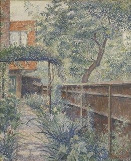 My Studio Garden, 1938. Artist: Lucien Pissarro.