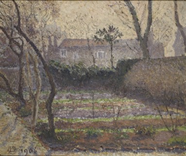Hoar Frost, Chiswick, 1906. Artist: Lucien Pissarro.