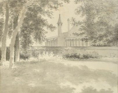 Balliol Chapel and Library from the Grove, 2 August 1783. Artist: John Baptist Malchair.