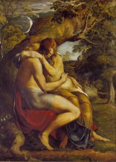On the Eve of Separation, 1830. Artist: George Richmond.