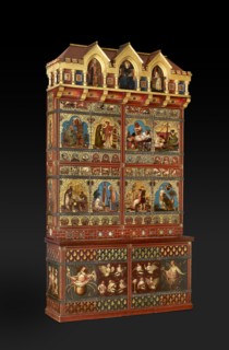 Great Bookcase, 1856-1862. Artists: William Burges, Sir Edward Coley Burne-Jones.