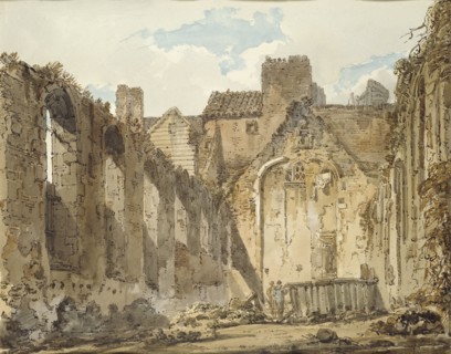 The Ruins of the Chapel in the Savoy Palace, London, c1795-1796. Artist: Thomas Girtin.