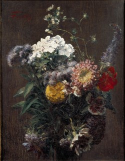 Still Life: mixed Flowers, c1850-1900. Artist: Henri Fantin-Latour.