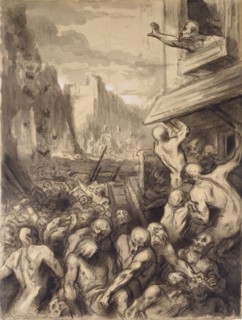 The Destruction of a City, mid 19th century. Artist: Honore Daumier.
