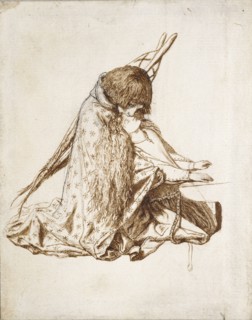 St Cecilia, c1850s. Artist: Dante Gabriel Rossetti.