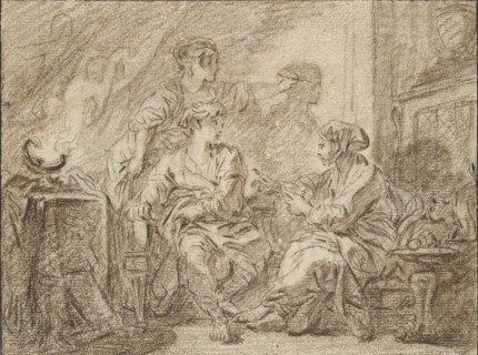 The Invention of Drawing, mid 18th century. Artist: Francois Boucher.