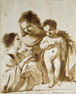 The Mystic Marriage of St Catherine, 1618-1619. Artist: Guercino.